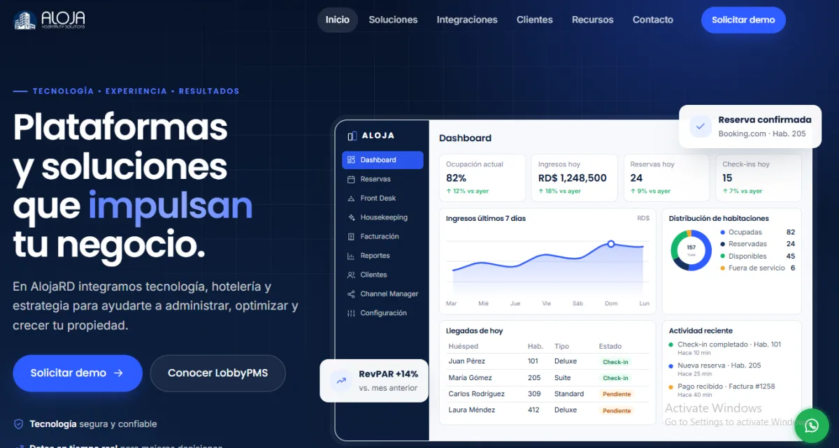 Sitio web de AlojaRD