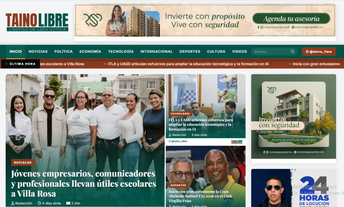 Sitio web de Taino Libre